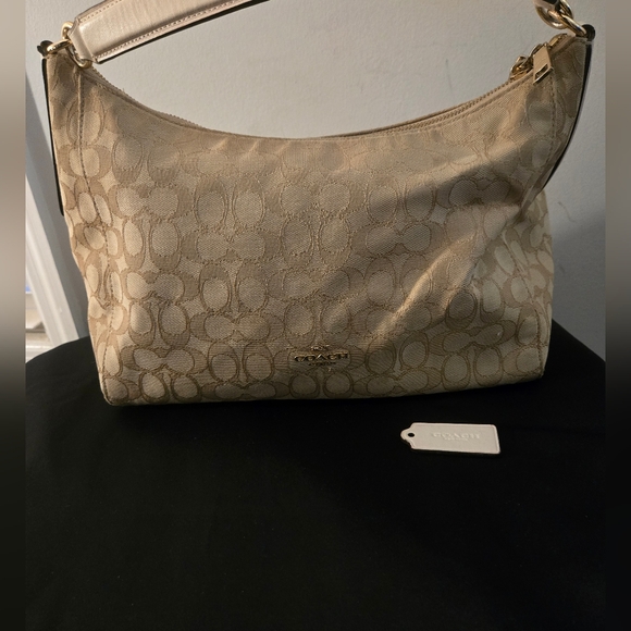 Coach F58284 Outline Signature East West Celeste Hobo Bag PurseSignature jacqua - Picture 4 of 11